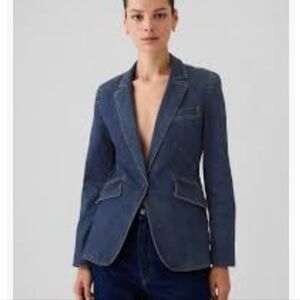 New GAP Denim Blazer - 8 Tall